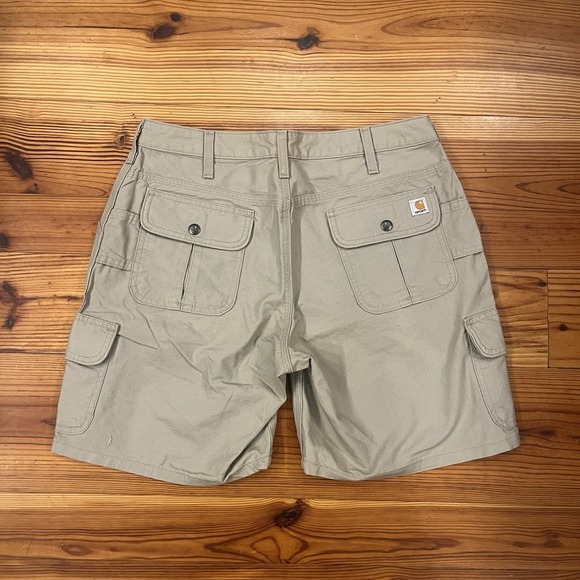 Carhartt Women's Vintage WB164 Six Pocket Cargo Shorts Tan Size 8 - Picture 6 of 11